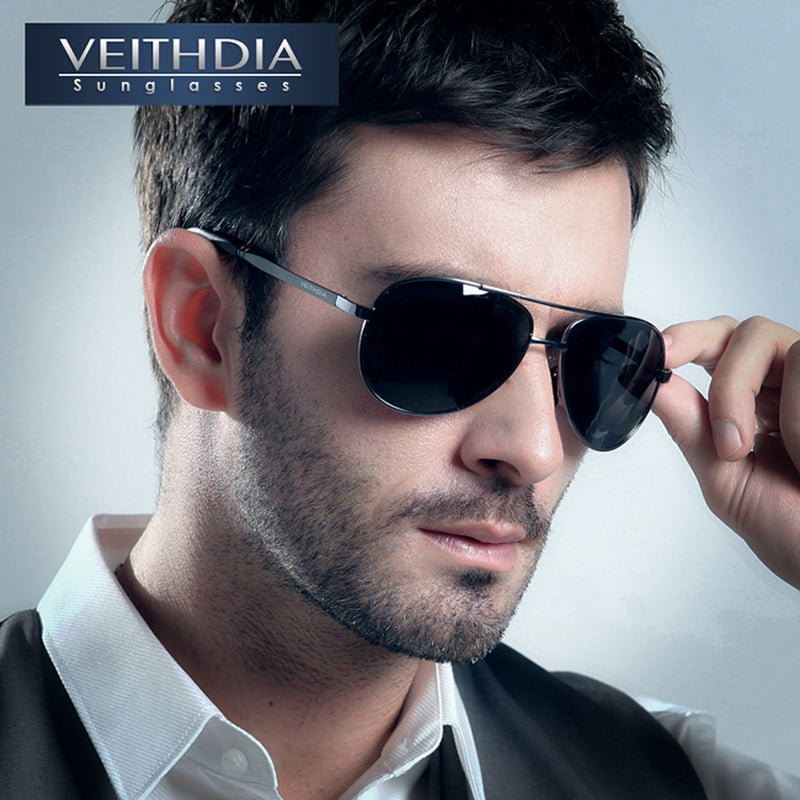 VEITHDIA Men's Sunglasses Brand Designer Pilot Polarized Male Sun Glasses Eyeglasses gafas oculos de sol masculino For Men 1306 - Meyar