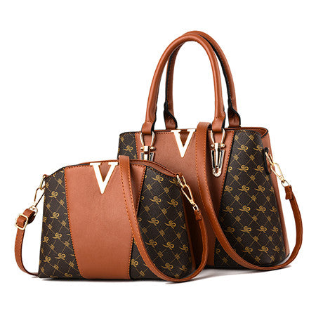 Women Bags Set 2 Pcs Leather. - Meyar