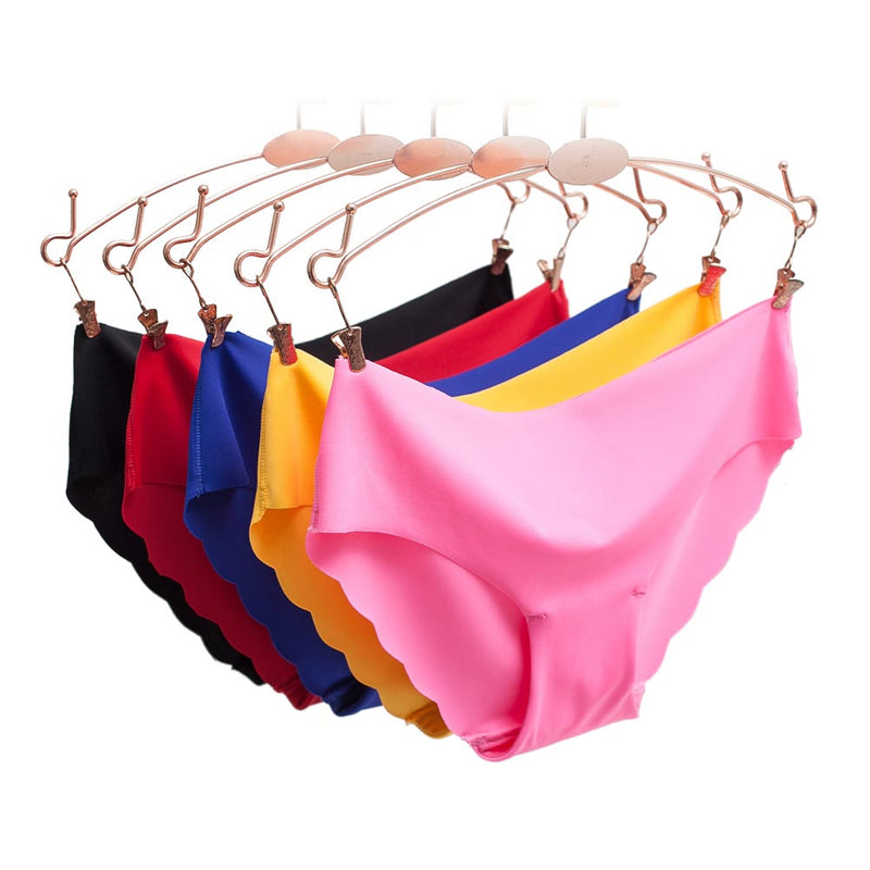 Women Panties Underwear Ultra-thin Viscose Seamless Briefs For Women's Comfort low-Rise Ruffles Sexy Lingerie Summer New Hot - Meyar