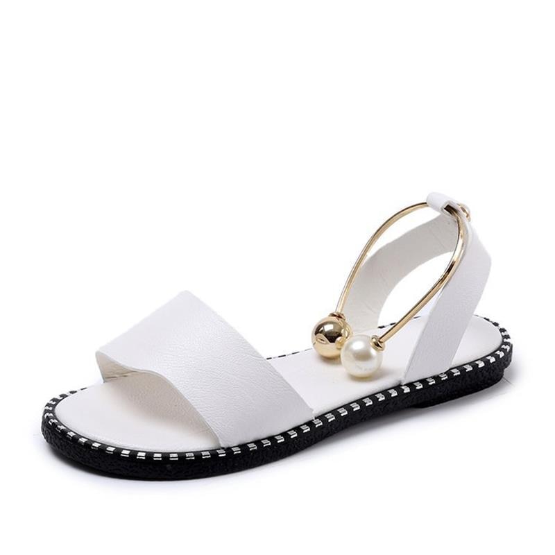 Women Sandals Flip Flops 2018 New Summer Fashion Rome Slip-On Breathable Non-slip Shoes Woman Slides Solid Casual Female - Meyar