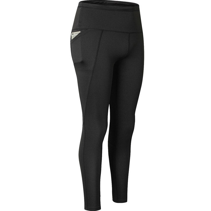 YEL 2019 New Sport Gym leggings Women Pocket Yoga Running Pants High Quality Black Sexy Slim Yoga Leggings Female Long Pants - Meyar