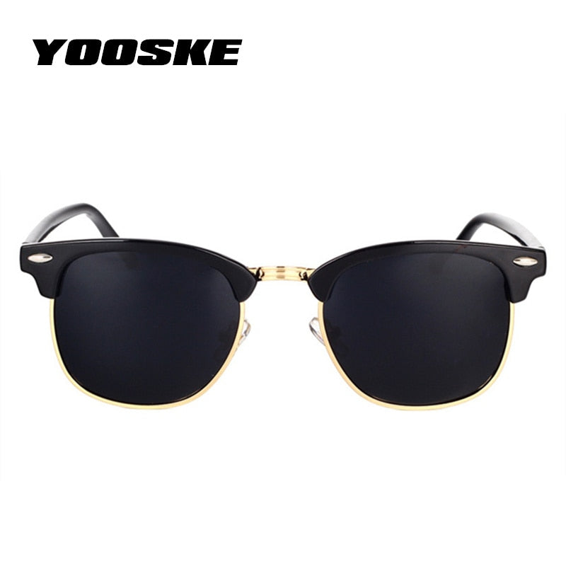 YOOSKE Classic Polarized Sunglasses Men Women Retro Brand Designer High Quality Sun Glasses Female Male Fashion Mirror Sunglass - Meyar
