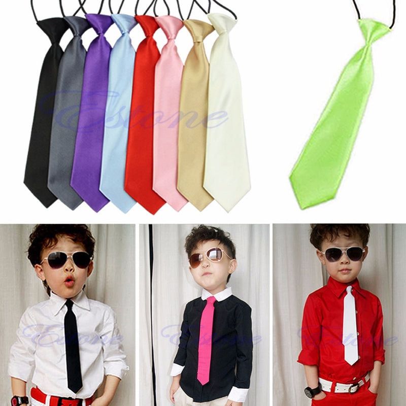 Kid's Solid Tie - Meyar